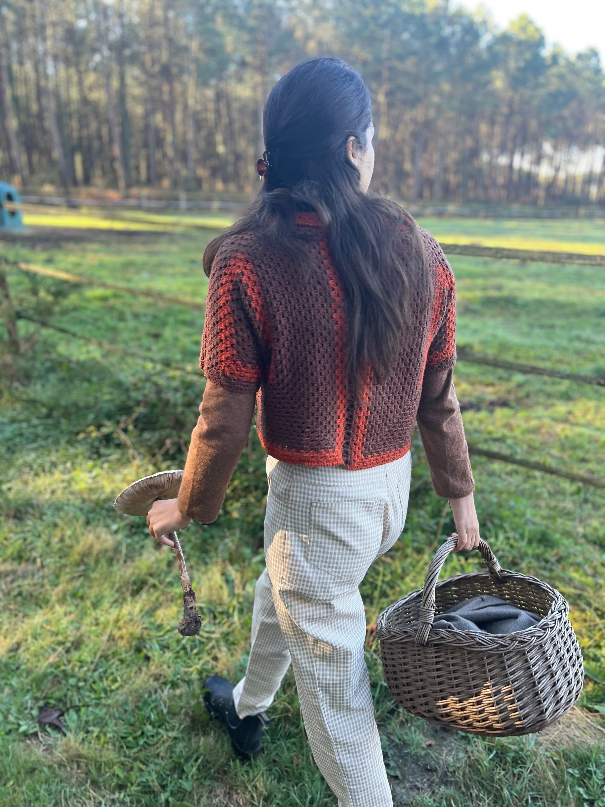 Chemisier crochet fait main dos 2