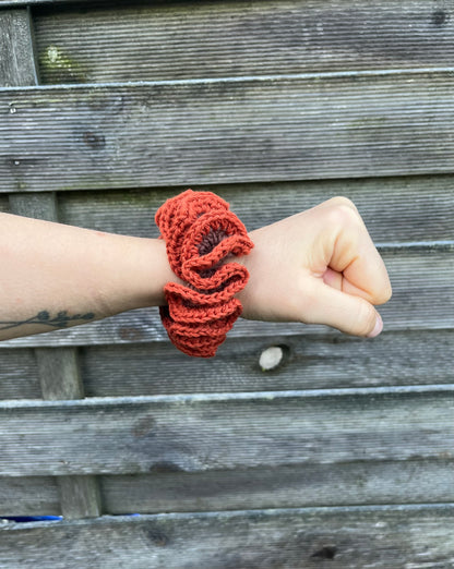 Chouchou Marron Foncé et Marron orangé