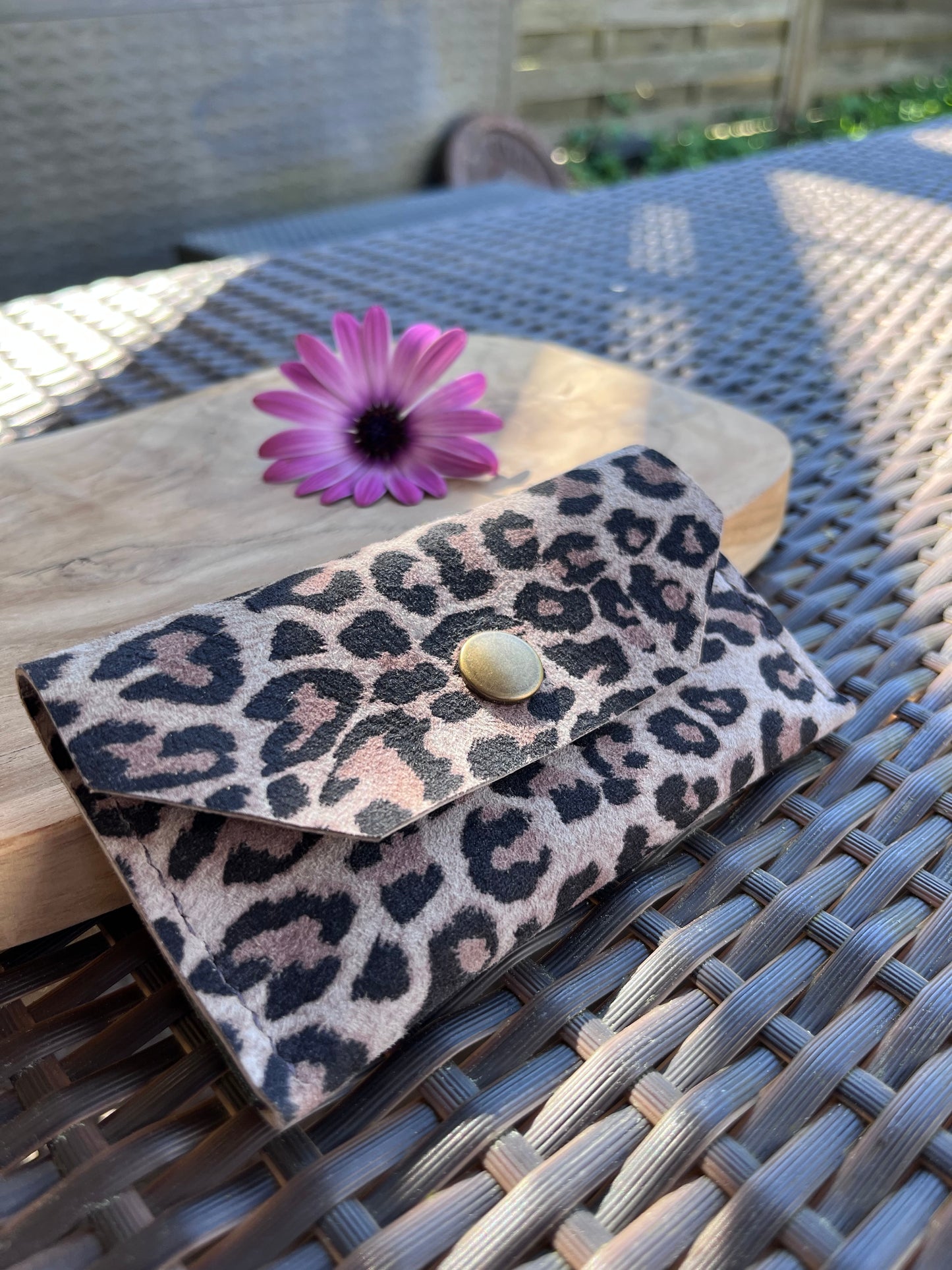 Mini portefeuille en cuir - Maroquinerie artisanale- Fait main