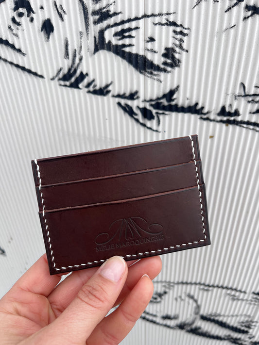 porte carte cuir véritable artisanale