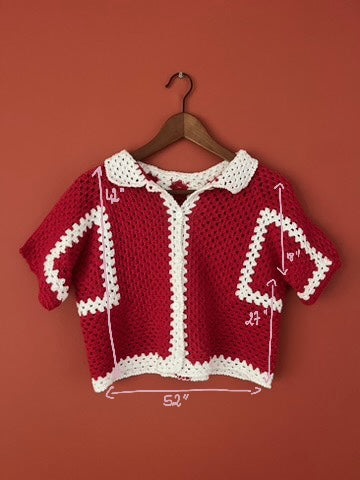 chemisier crochet fait main dim