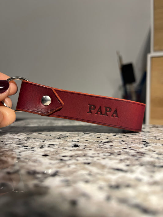 porte clé personnalisé cuir 