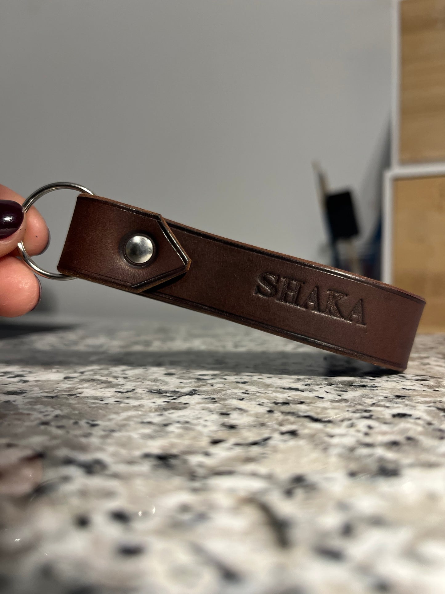 porte clé personnalisé cuir 